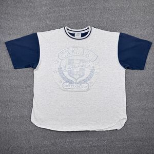 Vintage‎ Caesars Sports Club T-Shirt Men's Large Gray Gambling Bet Sports Flock